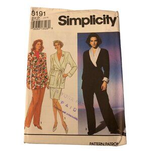 Simplicity 8191 Womens Blazer Skirt Pants Sewing Pattern Size 12 14 16 uncut 199